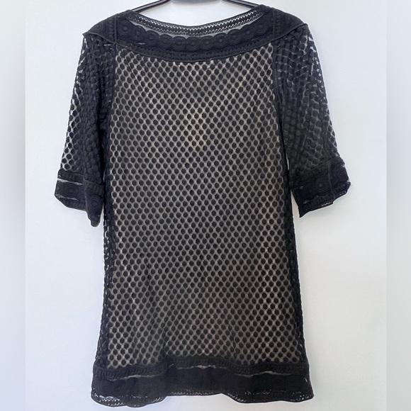 NWT black lace mini dress with liner size large Max Studio - Picture 2 of 6